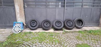 4 cerchi lamiera 16 pollici Audi Volkswagen Seat
