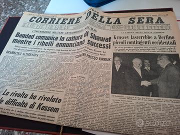 Giornale "Corriere della sera" del 10/3/1959