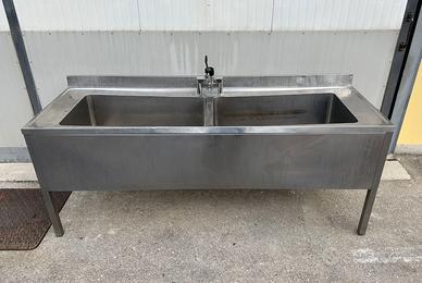 Lavabo - lavandino - lavapentole 2 vasche in inox