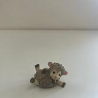 Statuetta decorazione pecorella grigia pecora