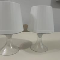 Lampade (due) IKEA a led portatile bianca