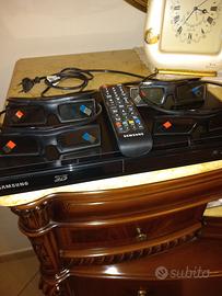 samsung dvx lettore 3D completo di 4 paia di occhi