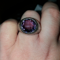 Anello argento 925 ametista citrino rubino smerald