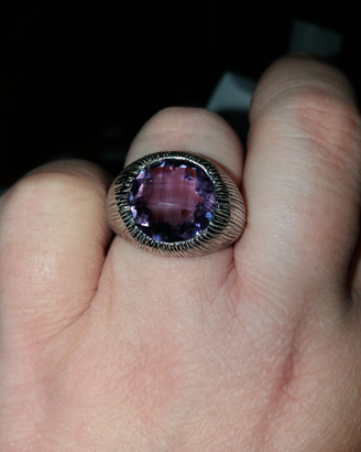 Anello argento 925 ametista citrino rubino smerald