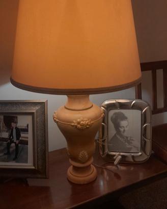 LAMPADA DA TAVOLO VINTAGE IN TERRACOTTA ANNI '70