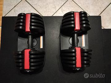 coppia Manubri regolabili 2-40 kg ciascuno