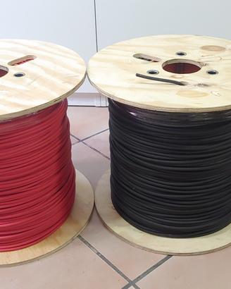 CAVO SOLARE 1x6 ROSSO E NERO