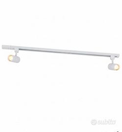 Binario luce con 2 faretti + lampadine smart GU10 