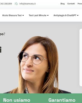 Aiuto tesi di laurea professionale- Team Cetu