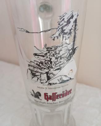 boccale da birra in vetro 