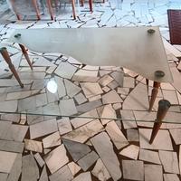 Tavolino da soggiorno in vetro