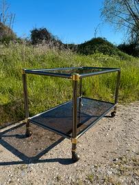 Carrello bar vintage vetri fumé