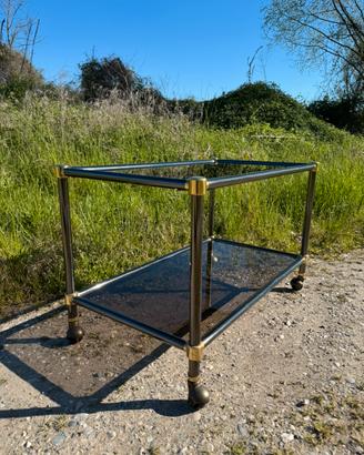 Carrello bar vintage vetri fumé