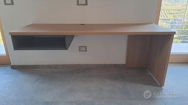 scrivania legno/antracite