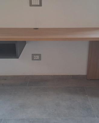 scrivania legno/antracite