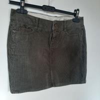 Minigonna vellutino verde H&M L.O.G.G.tg.40 it.