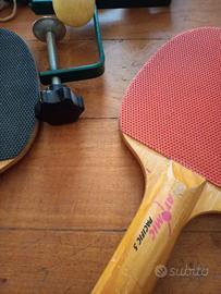 Set Ping pong Atomic racchette legno anni 80  rete