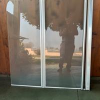 Parete vetro satinato per vasca da bagno