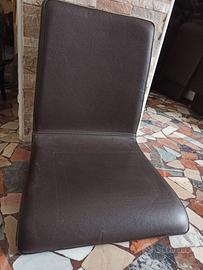 sedie pelle senza gambe