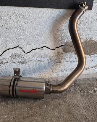scarico artigianale acciaio inox ktm duke 125