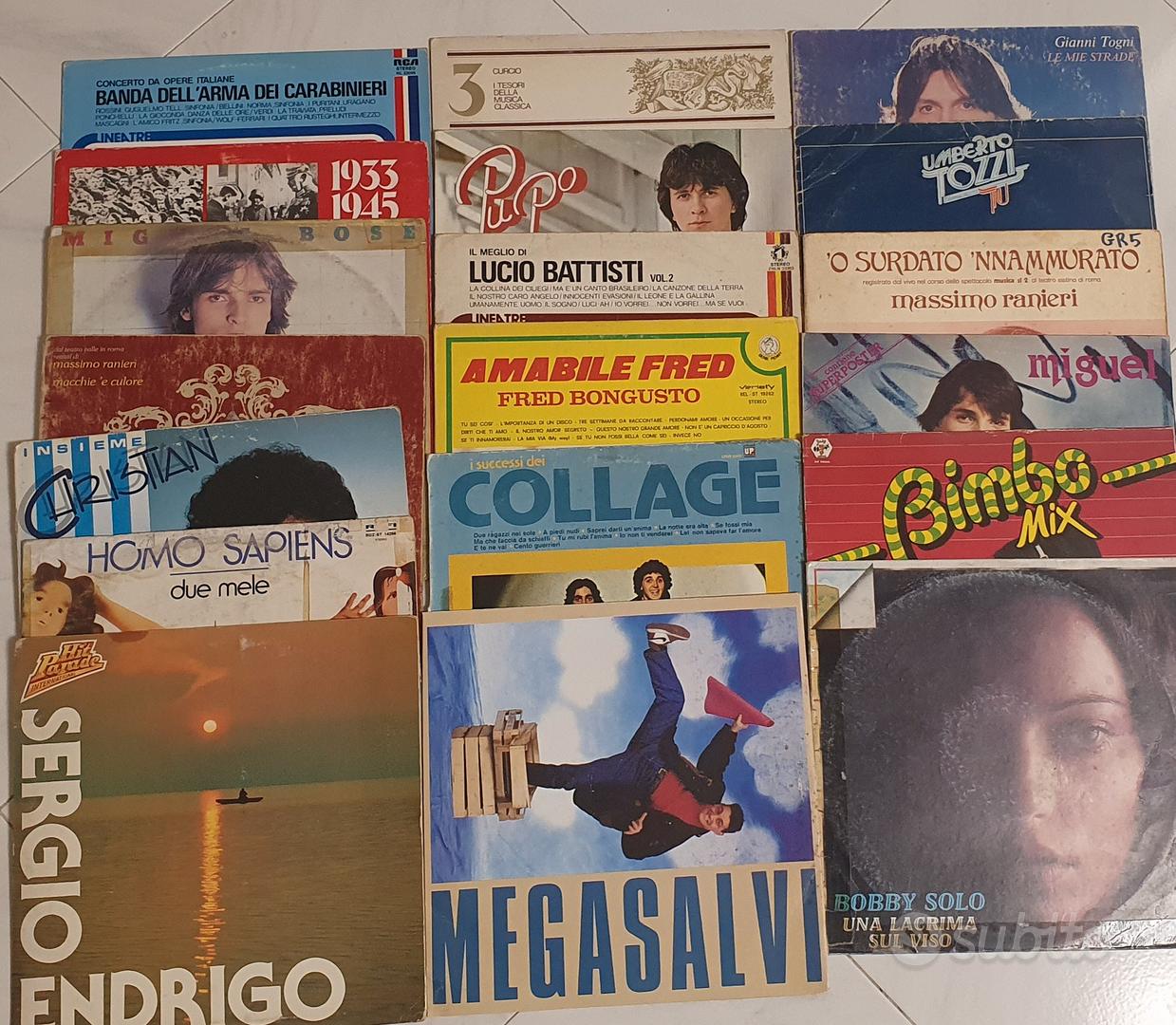 8 Dischi Vinile 45 Giri. Anni 70-80. Con copertina originale.