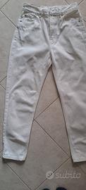 pantaloni jeans bianco