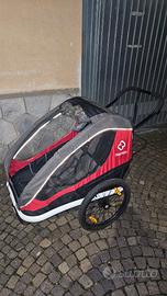 Passeggino per 2 bimbi sportivo e con gancio bici