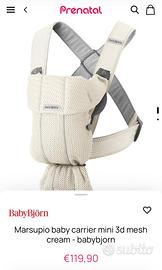 Marsupio BabyBjörn Mini 3D Mesh Cream - Come nuovo