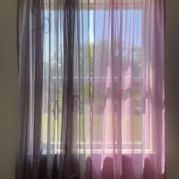 Tenda da arredamento a tre veli Lilla e Viola