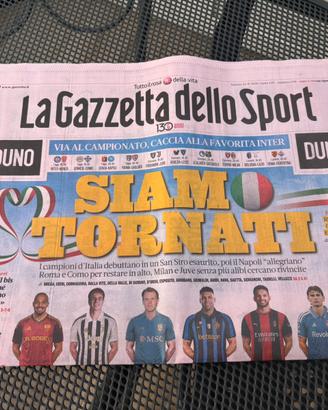 Giornale Calcio 22Agosto2026 Gazzetta Dello Sport
