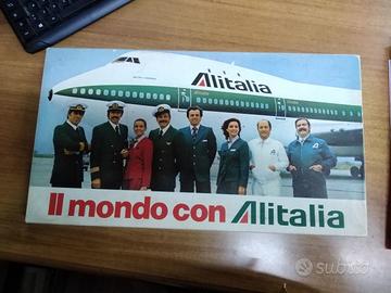 raro gioco vintage Il Mondo con Alitalia 