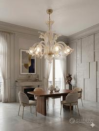 Lampadario in vetro di Murano