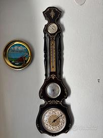 Orologio da parete con barometro e termometro