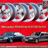 4 pz. cerchi Mercedes Penta 8x16 ET28 5x112 silver