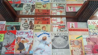 RIVISTE VINTAGE PER AMANTI UNCINETTO RICAMO CUCITO