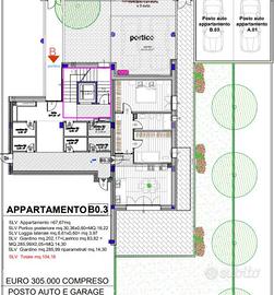 Appartamento di 82 m² con 3 locali e box auto a Ca