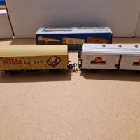 Pocher H0 Coppia Di Carri Merci Svedesi 321/2/3 Ri