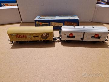 Pocher H0 Coppia Di Carri Merci Svedesi 321/2/3 Ri