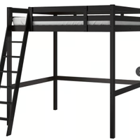 Letto Soppalco Ikea Nero