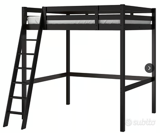 Letto Soppalco Ikea Nero