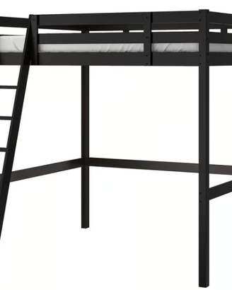 Letto Soppalco Ikea Nero