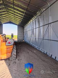 Strutture a gamba dritta 8 x 20 x4/5  mt. pvc 550