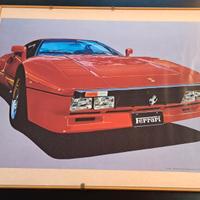 QUADRO FERRARI GTO STILIZZATA artista HINEAKI KODA
