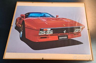 QUADRO FERRARI GTO STILIZZATA artista HINEAKI KODA
