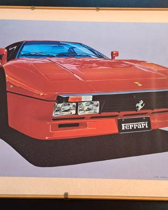 QUADRO FERRARI GTO STILIZZATA artista HINEAKI KODA