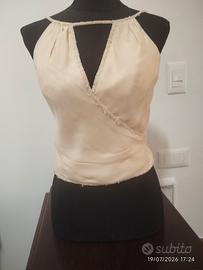 top in seta Lancetti 