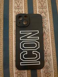 Cover iPhone 13 Nera Scritta ICON