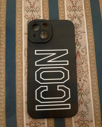 Cover iPhone 13 Nera Scritta ICON