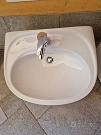 Lavabo Ceramica Dolomite  "Clodia" + Miscelatore  
