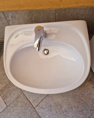 Lavabo Ceramica Dolomite  "Clodia" + Miscelatore  